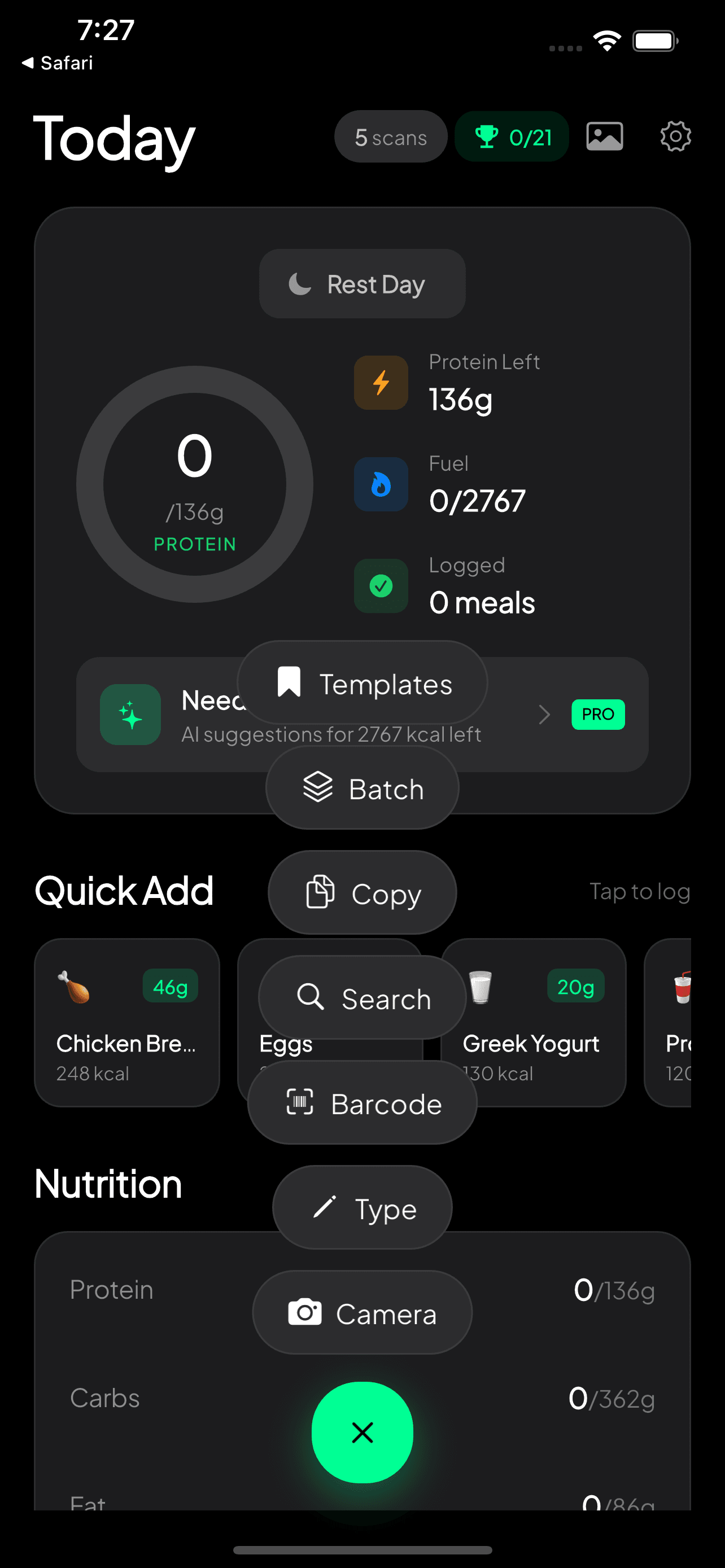 MeaLens — 7 ways to log your meals